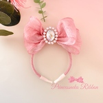 ペット用カチューシャ💖ピンクベージュ🎀Ailebyirodori🎀