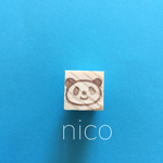 nico＊消しゴムはんこ＊ちびはんこ＊ぱんだ