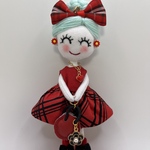 ハンドメイドドールチャーム　バックチャーム　お人形