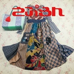 806 胸当て付エプロン　武者絵　手ぬぐい　手拭い　リメイク　handmade japanes ハンドメイド　手ぬぐいリメイク　着物リメイク　柿渋