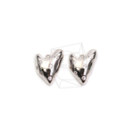 PDT-2704-R【2個入り】ハートキュービックジルコニアチャーム/Heart Cubic Zirconia