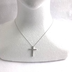 シルバークロスペンダント　PE3084　ダイアモンドネックレス　クロスペンダント　シルバーネックレス　クロス　十字架　silver925
