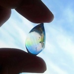 しゃぼん、ひとしずく（虹入り）《ペンダントトップ》