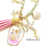 再販無し☆パステルカラーのマリンバッグチャーム☆ヒトデの親子