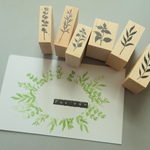 いろいろ葉っぱ　スタンプ