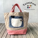 tuttifun＊pink  two-tone bag