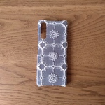 ミナペルホネン　*anemone*グレー×アイボリー*　minaperhonen　受注作成　iphoneケース　スマホケース