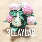 ☆送料無料☆ずっと一緒だよ/白＋ピンク＋薄ピンク　紫陽花