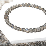 Labradorite／【ハイクオリティ】美しいモルフォ蝶のような輝き ラブラドライト極小粒ブレスレット