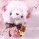  sale♡一緒にひまわり見に行かない？くまのあみぐるみモーブピンク