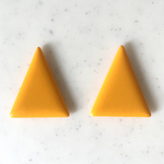 Vintage Orange Triangle Cabochons
