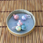 ちりめん細工 ・たらいの飾り(水ヨーヨー  :1)