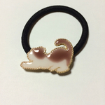 ニャンコのヘアゴム   茶白