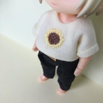 ショート丈Tシャツ(ひまわり)