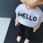 ショート丈Tシャツ(白T)