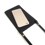 《牛革》スマートにスマホを持ち歩こう♪シンプル・スマホショルダー・ポーチ・フラットタイプ・075
