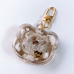 [6月23日再販] Clouds shaker keychain(angel-clear bear)