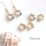 再販(ㅅ˘˘)♡*.+゜マーメイドシェルイヤリング/ピアス(ゴールド)