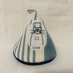 三角鍋つかみ＊オリジナル刺繍入り