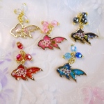 花咲金魚／夏モチーフピアス／受注製作（5色展開）