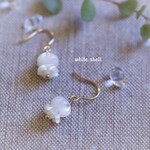＊可憐で清楚なすずらんの花ピアス＊イヤリングに変更可能＊14ｋｇｆ＊シンプル