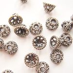 バリシルバーパーツ【sv-2702cap/シルバー925製】バリビーズ・パーツ｜ボールキャップ(6-8ｍｍ用)/2ヶ