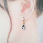 小さいしずくカットのシンプルピアス/イヤリング