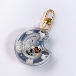 [6月23日販売] Clouds shaker keychain(angel-clear moon)