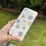 【iPhone16ケース対応✨】おめめ水玉ケース👀🫧