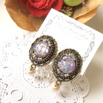 【イヤリング】紫陽花
