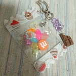 送料無料お菓子なシャカシャカキーホルダー