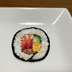 太巻き寿司の刺繍ブローチ