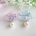 ベビー•キッズヘアゴム　ミニシェル(ピンク&ブルー)2個セット