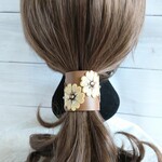 刺繍レースのポニーテールフック