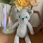 【受注制作品】ロシアンブルーさんのあみぐるみ
