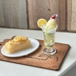 レモンスイーツセット　ハンドメイド　ミニチュア　スイーツ　ドールハウス