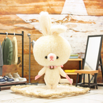 手のひらサイズのぬいぐるみ　ライトベージュうさぎ★キーホルダー加工出来ます☆
