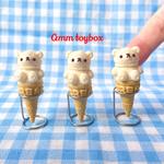 くまさんアイスクリーム・プレーン【観賞用・ネックレス】