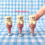 くまさんアイスクリーム・ピンク【観賞用・ネックレス】