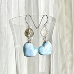 SV925 ラリマー スターフィッシュチャーム フックピアス