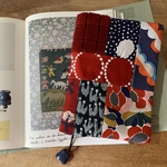 B6 単行本サイズ 手帳カバー ブックカバー ミナペルホネン lake bird moss flower