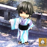 ねんどろいどどーるサイズ　流水柄の浴衣 / 青
