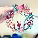 【chobisan115様用】うさぎ切り絵２種