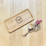 thank you刻印☆木製キャッシュトレー