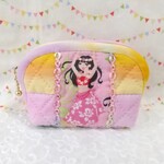 🌸完成品🌸ハワイアンポーチ ☆ フラガール ☆ キルトポーチ