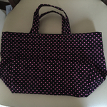 ハートのドット柄のトートバッグ