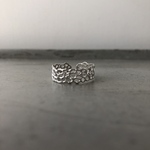 silver lace ring