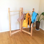 【fuwafuwa machikoさま専用】杉無垢ハンガーラック