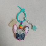 フレンチブルドッグ フォーン バッグチャーム