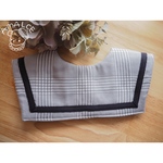 sailor bib♡…Gray GlenCheck [black line]